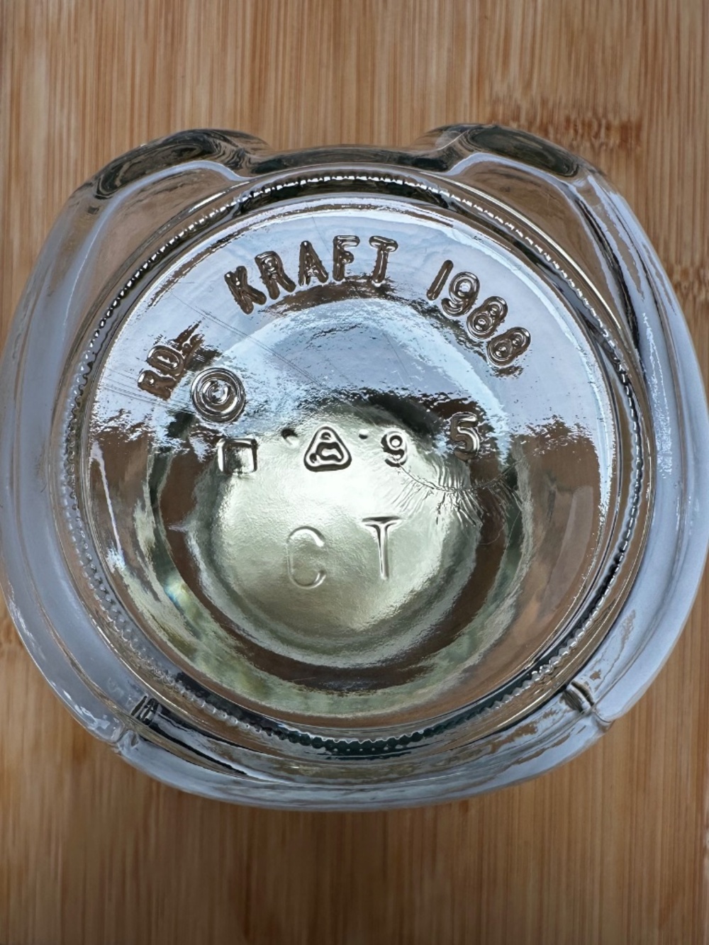Vintage 1988 Kraft Glass Honey Bear Jar 750g Clear Figural Storage Jar Canada - Picture 7 of 8